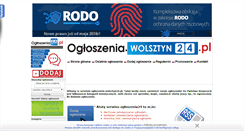 Desktop Screenshot of ogloszenia.wolsztyn24.pl